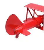 Avion biplan décoratif en métal – Image 4