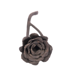 Rose artisanale en fer forgé