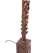 Lampadaire plume unicolore en métal – Image 4
