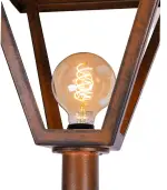 Lampadaire plume unicolore en métal – Image 5
