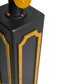 Lampadaire plume bicolore en métal – Image 2